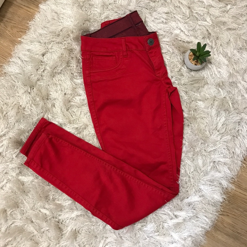 Flipside Reversible Denim Red & Dark Pattern